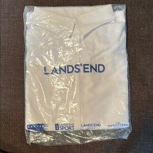 Lands' End Maternity White Button Up Shirt - The Outfitters